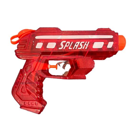 Ja-Ru Splash Power Shot Squirt Water Gun Pistol Red WORKS GREAT! Nice!! - Picture 2 of 5